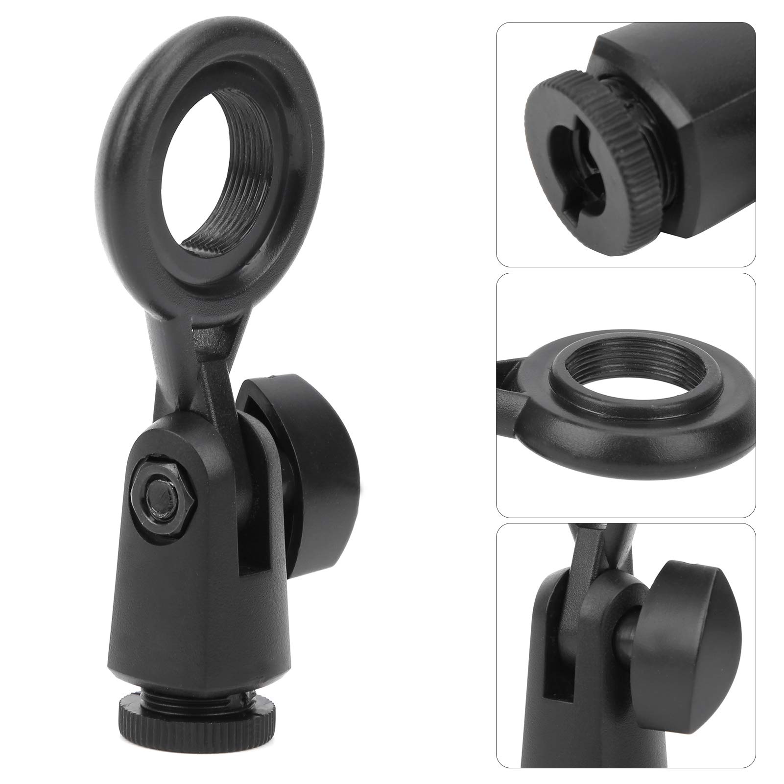 Qiilu Microphone Clip 22mm/0.9in Thread 3/8 Screw Hole 5/8 Screw Hole - Image 4