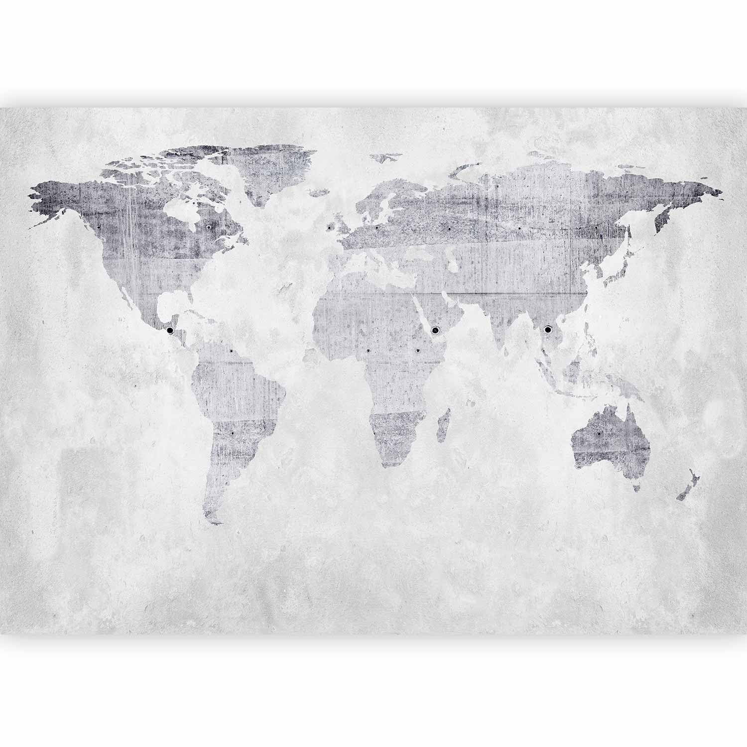 murando - Carta da Parati Moderna per Soggiorno, Mappamondo, 300x210 cm | Fotomurali in TNT, Decorazione da Muro XXL, Carte da Parati Moderne, Effetto, Produzione Europea