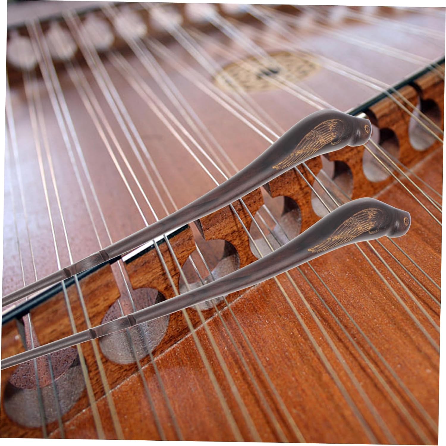 Vaguelly Bird-type Ebony Dulcimer Hammers Professional Mallet Musical Instrument Dulcimer Accessories