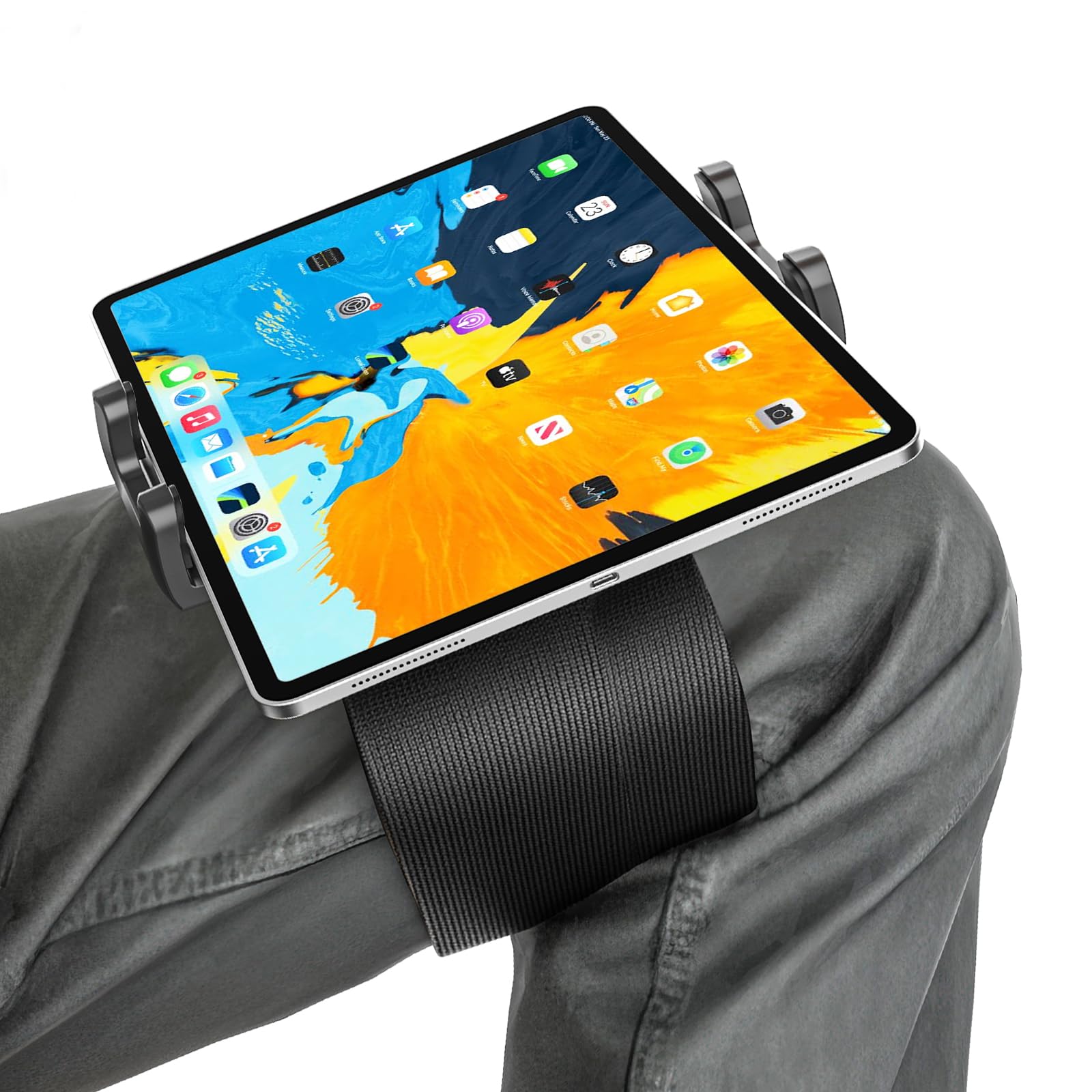 Pilot Kneeboard Tablet Holder for iPad mini, iPhone, iPad Knee Board for Pilots, 360° Rotation Lap Tablet Stand Compatible with 4-13" Tablets Phones, Aviation Accessories Mount