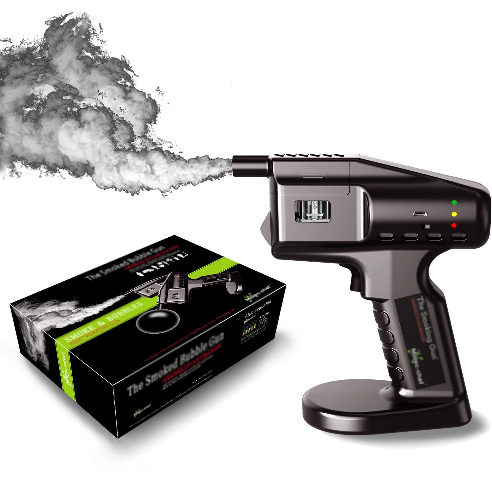Pistola Portatile Per Bolle Di Fumo Da Cocktail, Kit Affumicatore Per Cocktail Con Impugnatura Comoda, Pistola Tascabile Per Aromatizzare I Cocktail, Per Esaltare Bevande E Cibi Con Nuvole Ricche
