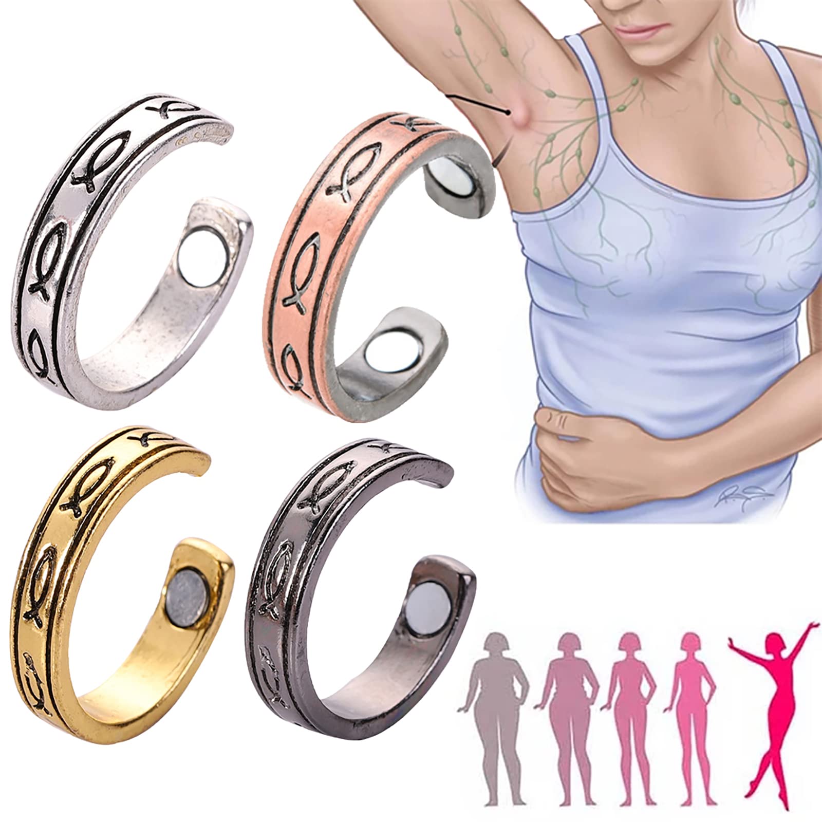FULAIDA® Magnetic Ring | Open Adjustable Ring | Stylish Jewelry | Health Ring 3