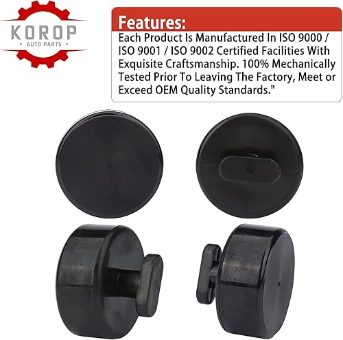 Miniatura 3 de Almohadilla de elevación (4 unidades) compatible con Chevy Corvette C5 C6 C7 C8, adaptador de punto de elevación de goma Jack Pucks con bolsa de