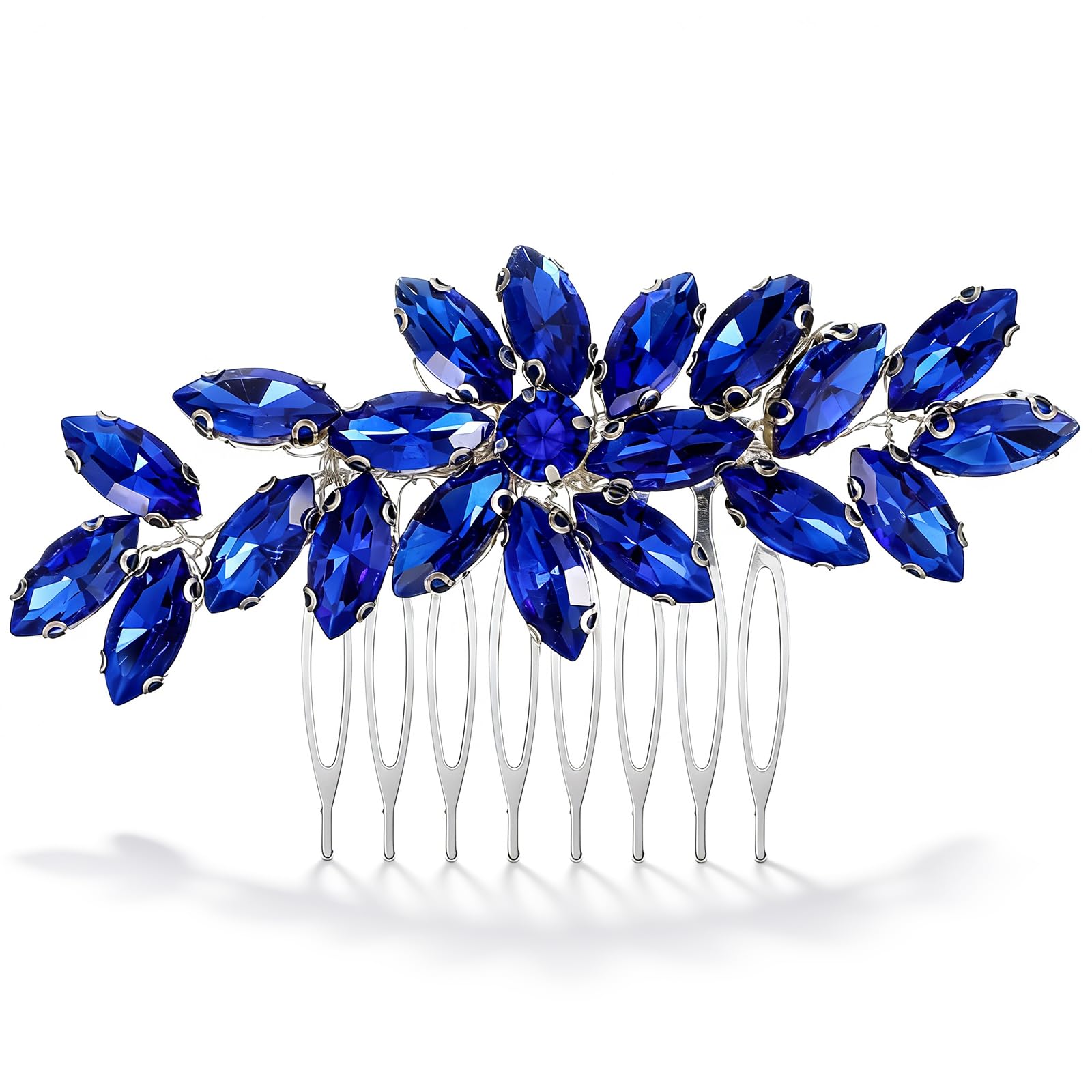 Ymapinc Peineta para el pelo con diamantes de imitación azules para mujer, para bodas, no y exquisita, regalo de cumpleaños para mujeres