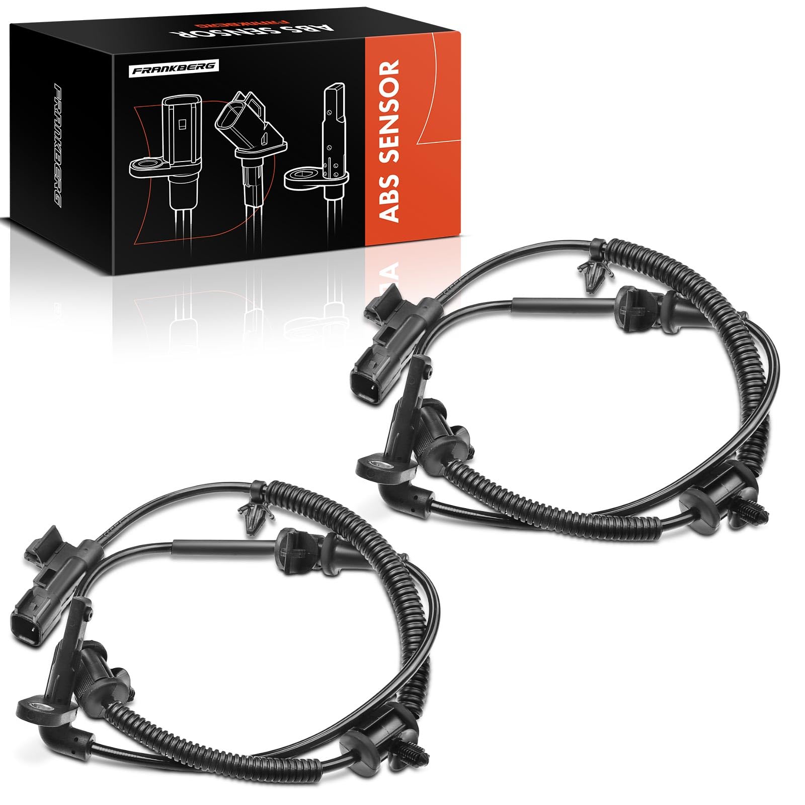 Frankberg 2x Sensori Velocità Ruota Sensore ABS 2-Poli Compatibile con Insignia A Sports Tourer G09 Insignia A G09 Insignia A Berlina G09 9-5 YS3G Replace# 12841616