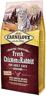 Carnilove Carnilove Fre Chicken & Rabbit Gourmand Dehydrated Cat Food 400 g - Pack of 19 x 21 g - Total: 400 g