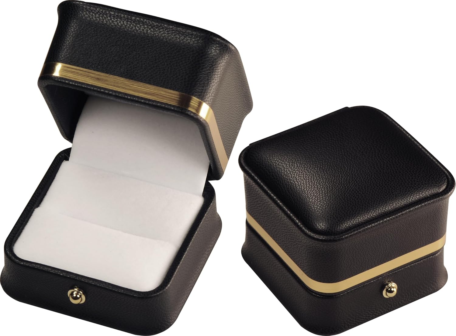 LAODA Black Ring Gift Box for Proposal Engagement Wedding for Women Men image 5