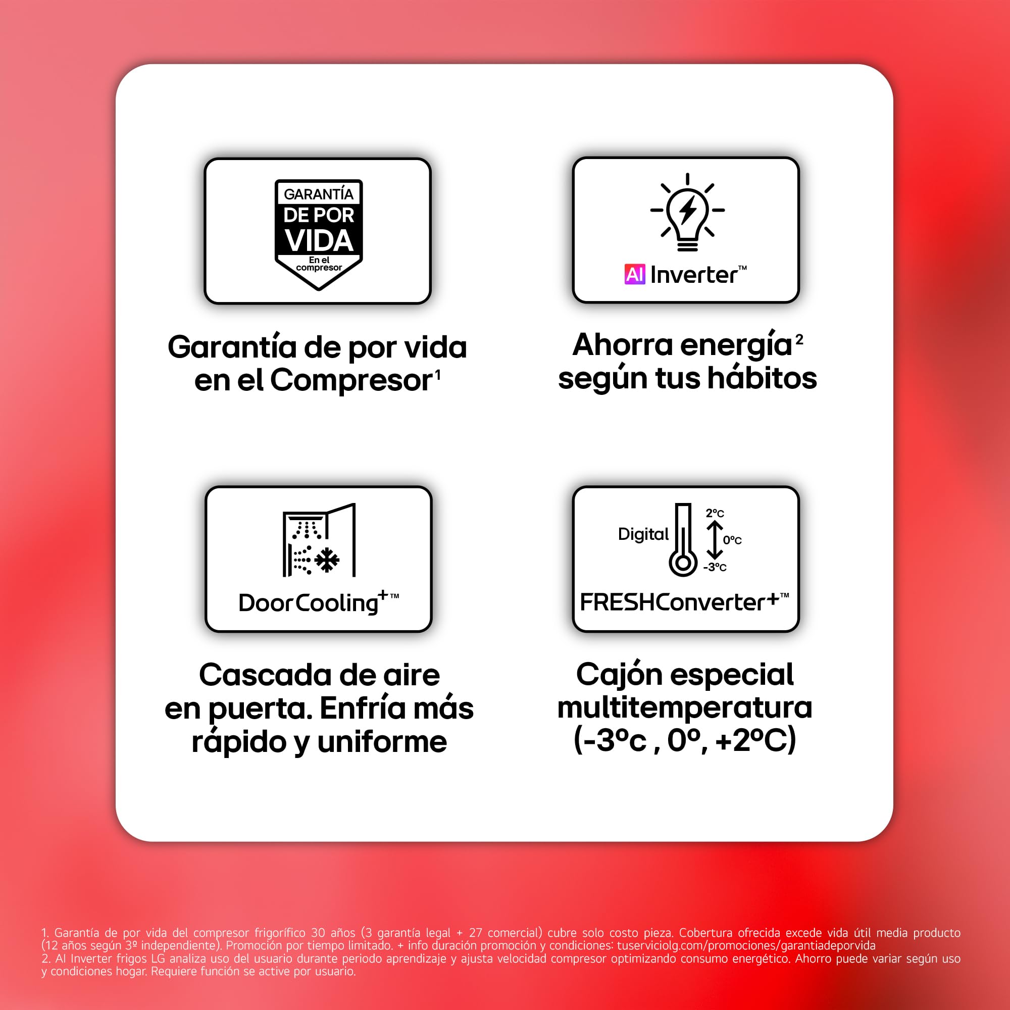LG GBBS716AMB - Frigorífico Combi DoorCooling+, 1,86m, Clasificación A, Serie 700, Capacidad de 333l, Acero texturizado antihuellas