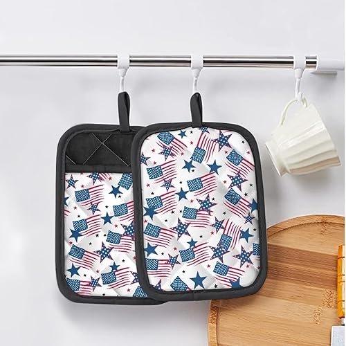 Miniatura 6 de Aztec Horse - Juego de almohadillas calientes de 2 piezas, protectores de cocina estilo Southwestern, fundas aisladas antideslizantes para ollas