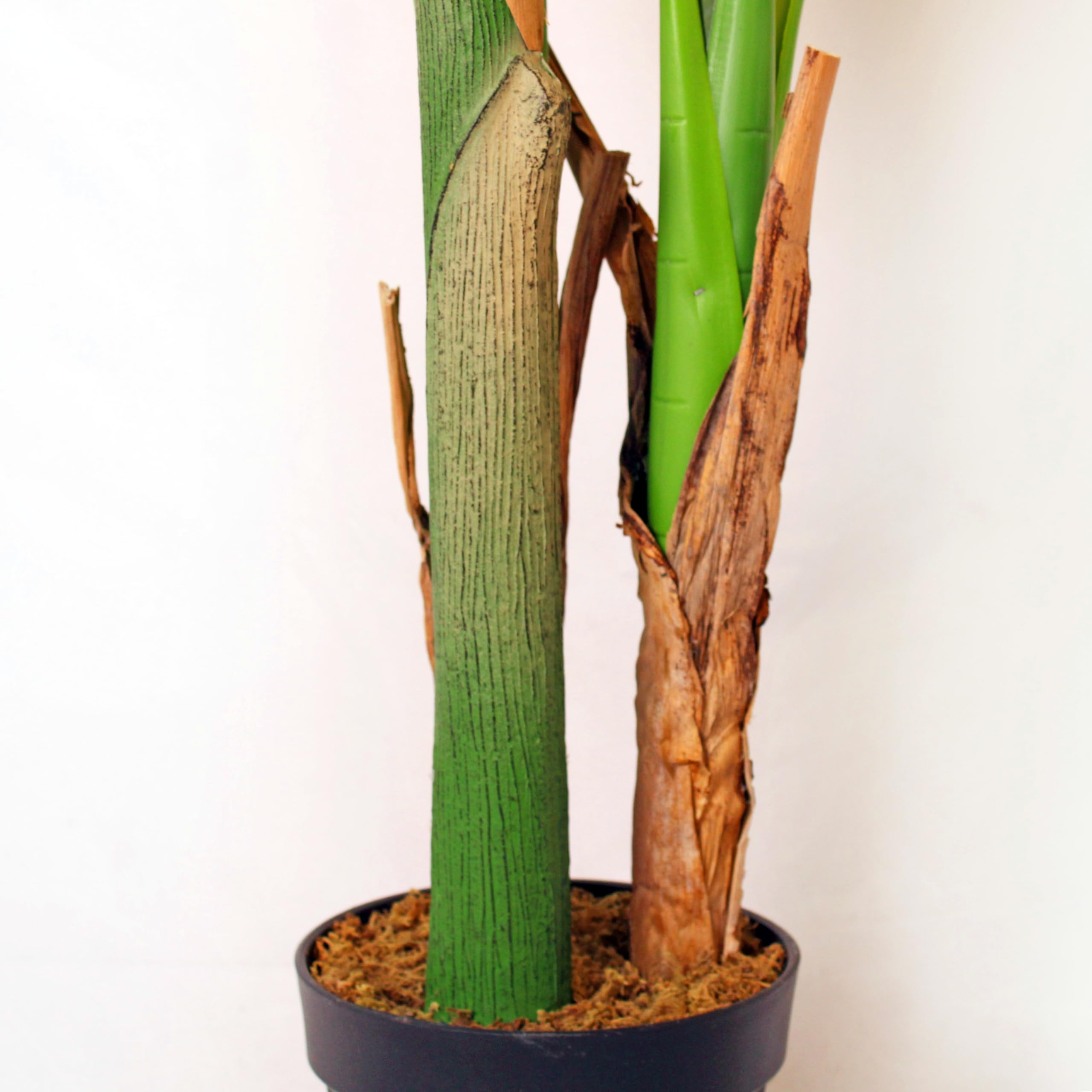 Kentis - Banano Finto Alto 160 cm - Piante Finte da Interno Design - Pianta Finta con Vaso - Piante Artificiali da Esterno - Decorazione Casa e Ufficio