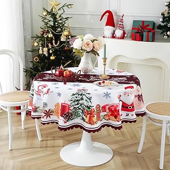 本場ドイツ製　上質な素材と作り、カットワークも美しいクリスマステーブルクロス 楽天市場】送料無料 テーブルクロス クリスマス用 北欧 長方形 正方形