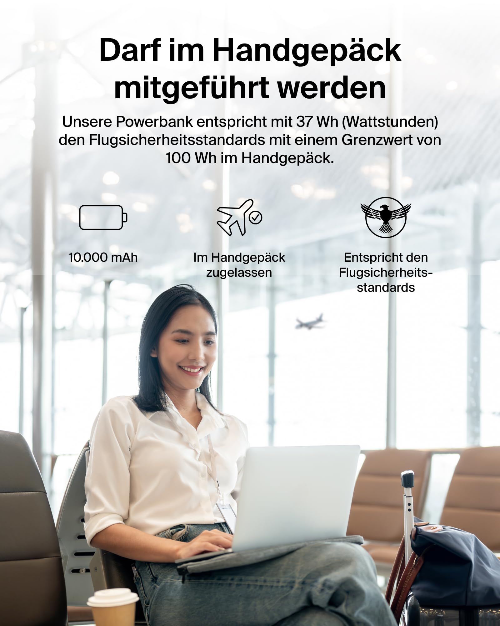 Belkin BoostCharge Pro Kabellose Powerbank 10000mAh mit Qi2, MagSafe-Kompatibles Tragbares Ladegerät mit Integriertem Ständer, für iPhone 17, iPhone Air, iPhone 16, 15, 14, Pixelsnap usw. – Schwarz