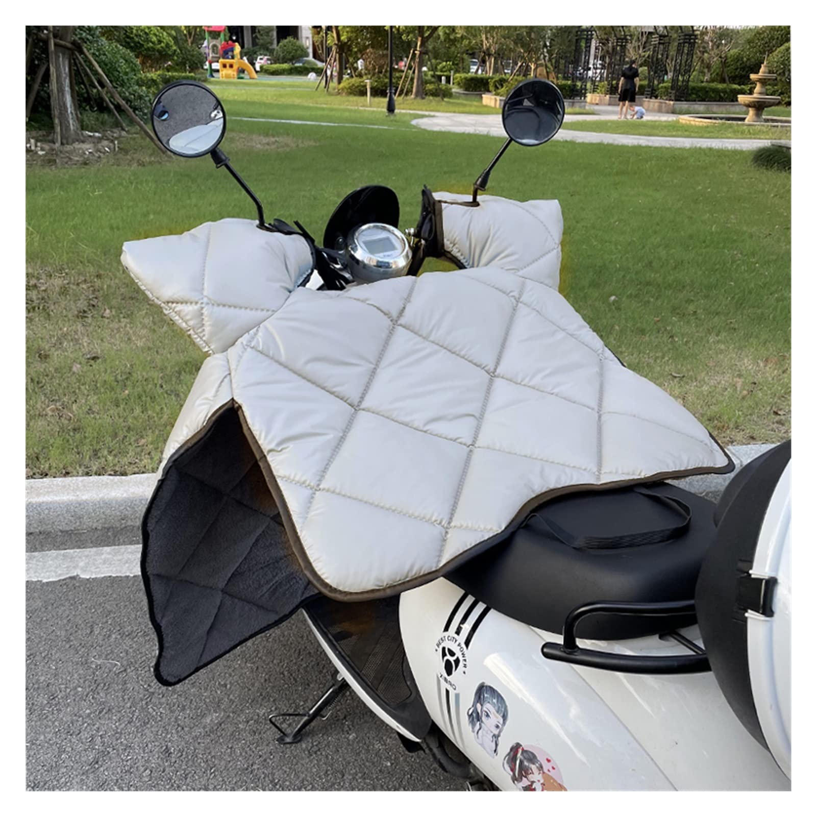 Générique Tablier Scooter, Couvre Jambe Scooter Wind Winter Batterie de Voitures Moto Hiver Universal Coupe-Vent est Chaud et Plus épaississement Velours(3)