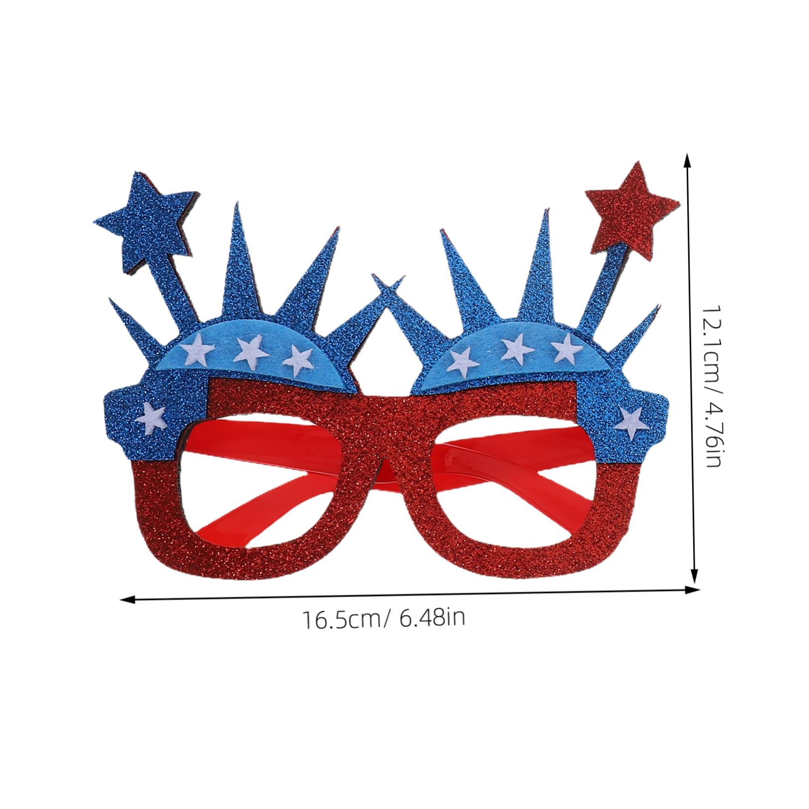 Cabilock 3pcs Patriotic Party Favors Independence Day Sunglasses Accessories Funny Glasses For Adults Flag Glasses Party