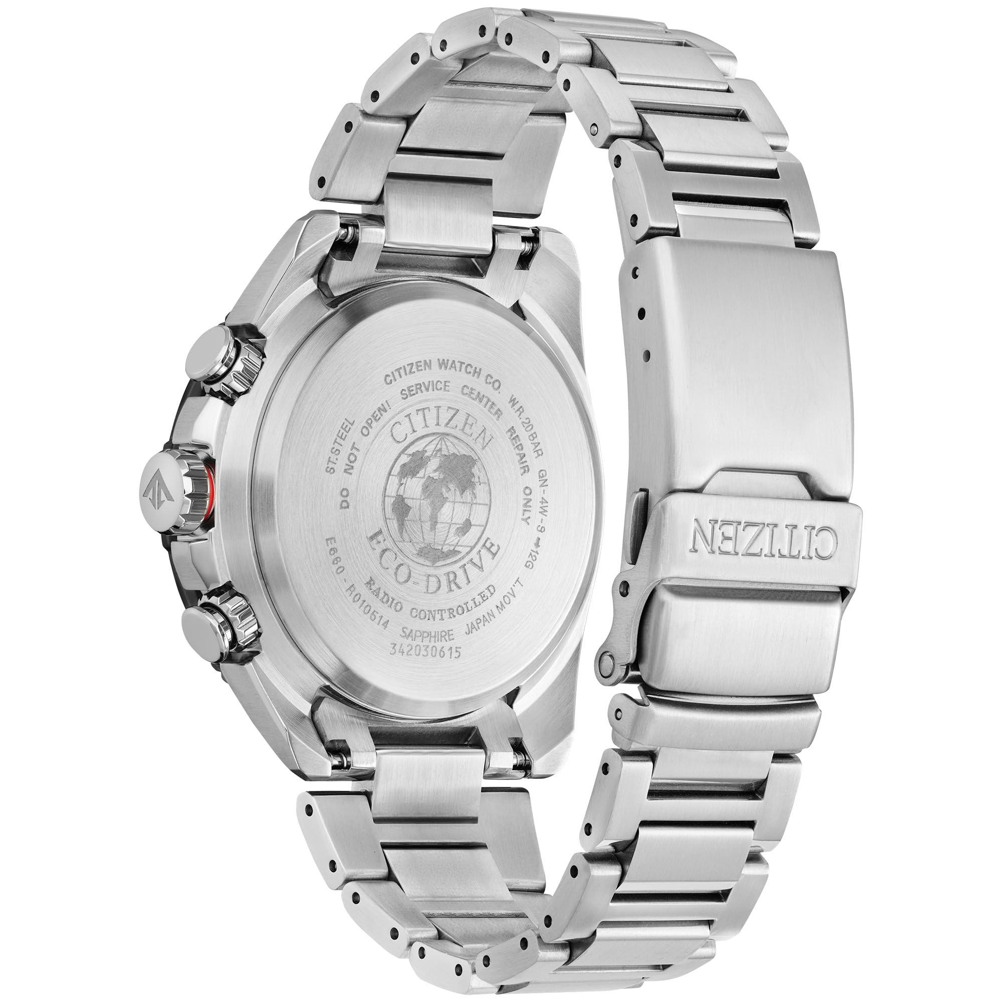 Citizen - Reloj analógico de Cuarzo con Correa de Acero Inoxidable CB5034-58L, Plata y Azul, Moderno, Plata y Azul, Moderno