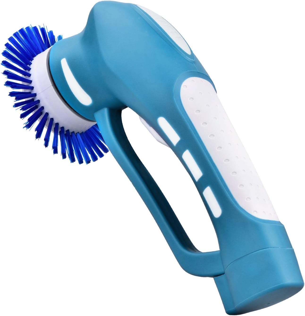 CUH Cordless Power Scrubber with Rechargeable Battery for Bathroom, 6 Brushes, 1 Scouring Pad