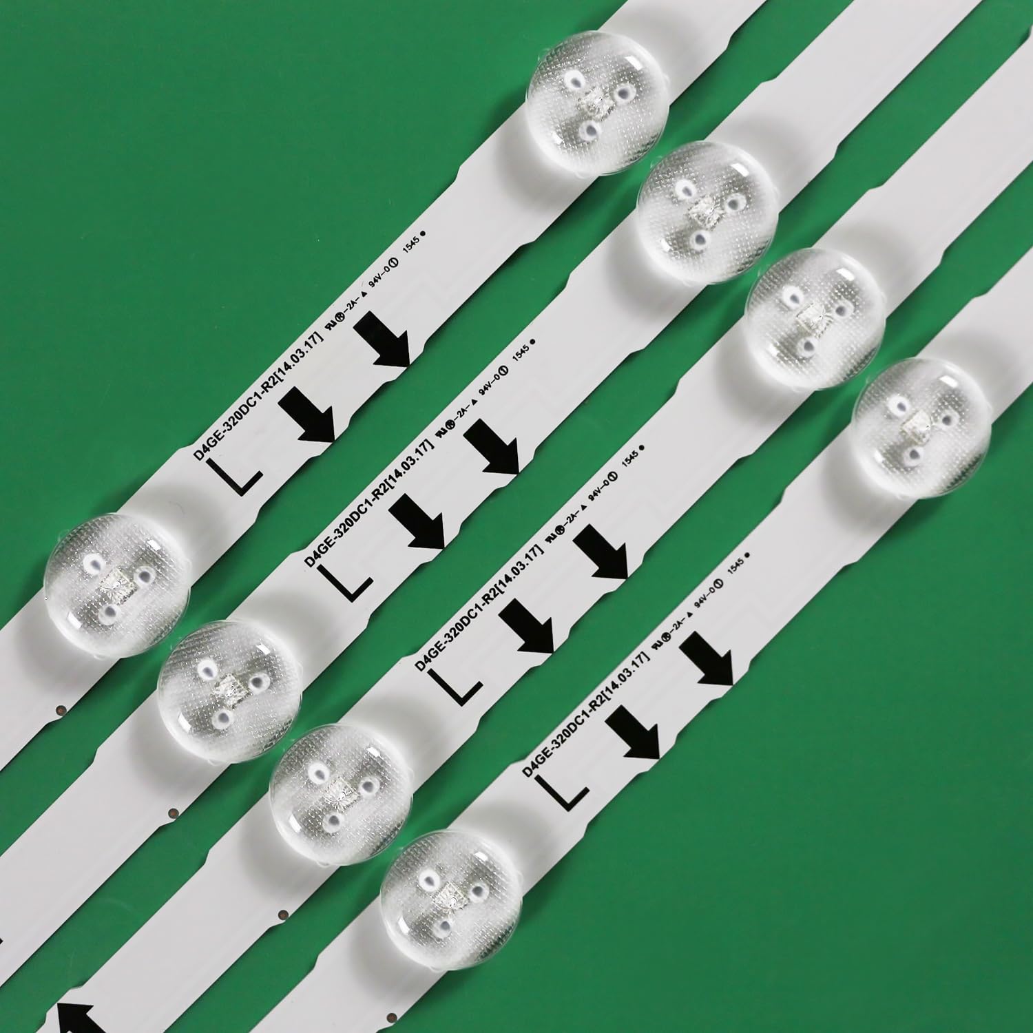 Bande de rétro-éclairage LED, 7 Lampes, 1/5/10 Kits, UE32J5120AK UE32J5100AK UE32H5000AK UE32H5000AW UE32H5000AS UE32H5500AK(1kit 4pcs)