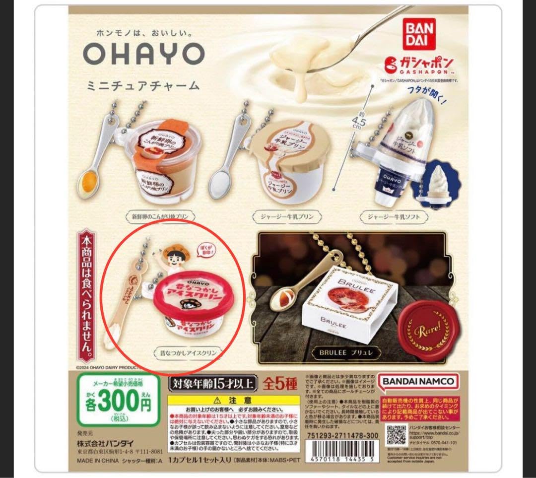 Amazon.co.jp: OHAYO ミニチュアチャーム ガチャ 昔なつかし