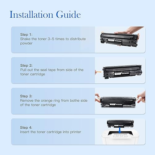 Miniatura 6 de Valuetoner Cartucho de tóner de repuesto compatible para impresora láser HP 35A CB435A para impresora láser P1006, P1009, P1002, P1003, P1004, P1005