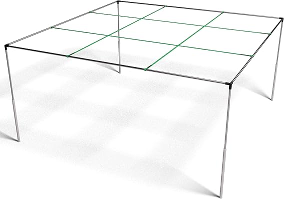 9 Square Castle Squares | Portable, Metal, Quick Set Up, Height Adjustable & Waterproof Indoor/Outdoor