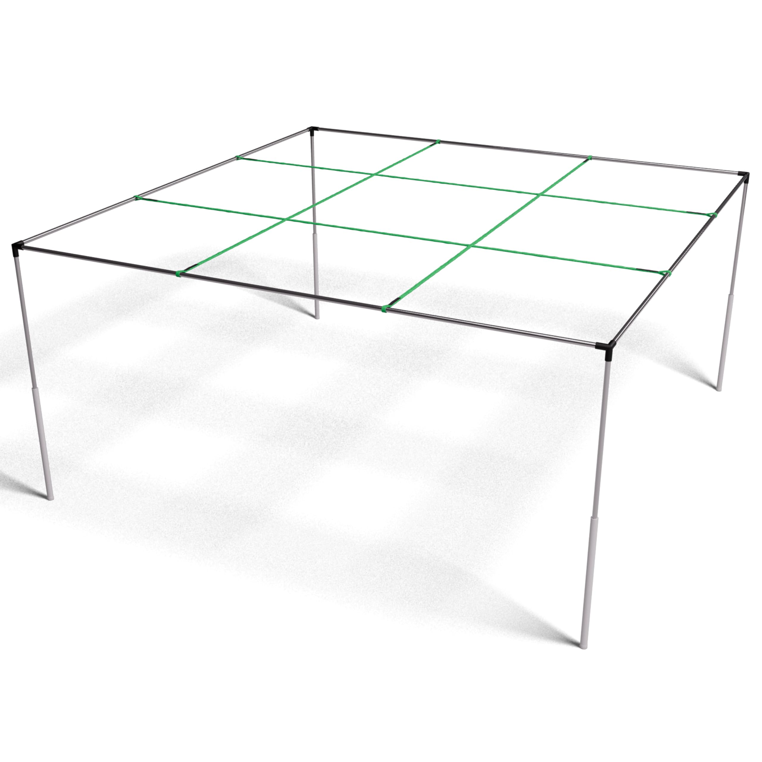 9 Square Castle Squares | Portable, Metal, Quick Set Up, Height Adjustable & Waterproof Indoor/Outdoor