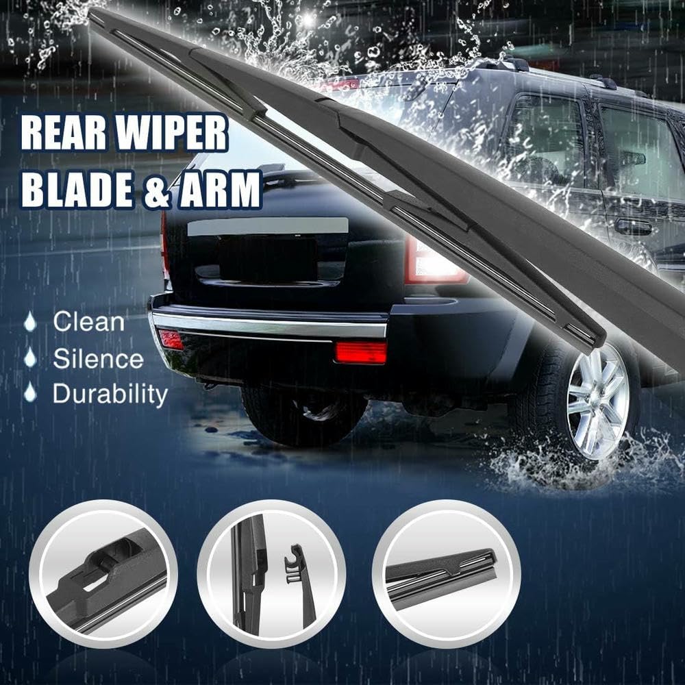 QILING Zestaw ramion wycieraczek tylnej szyby samochodu Mazda3 2010-2013 14 cali 355 mm