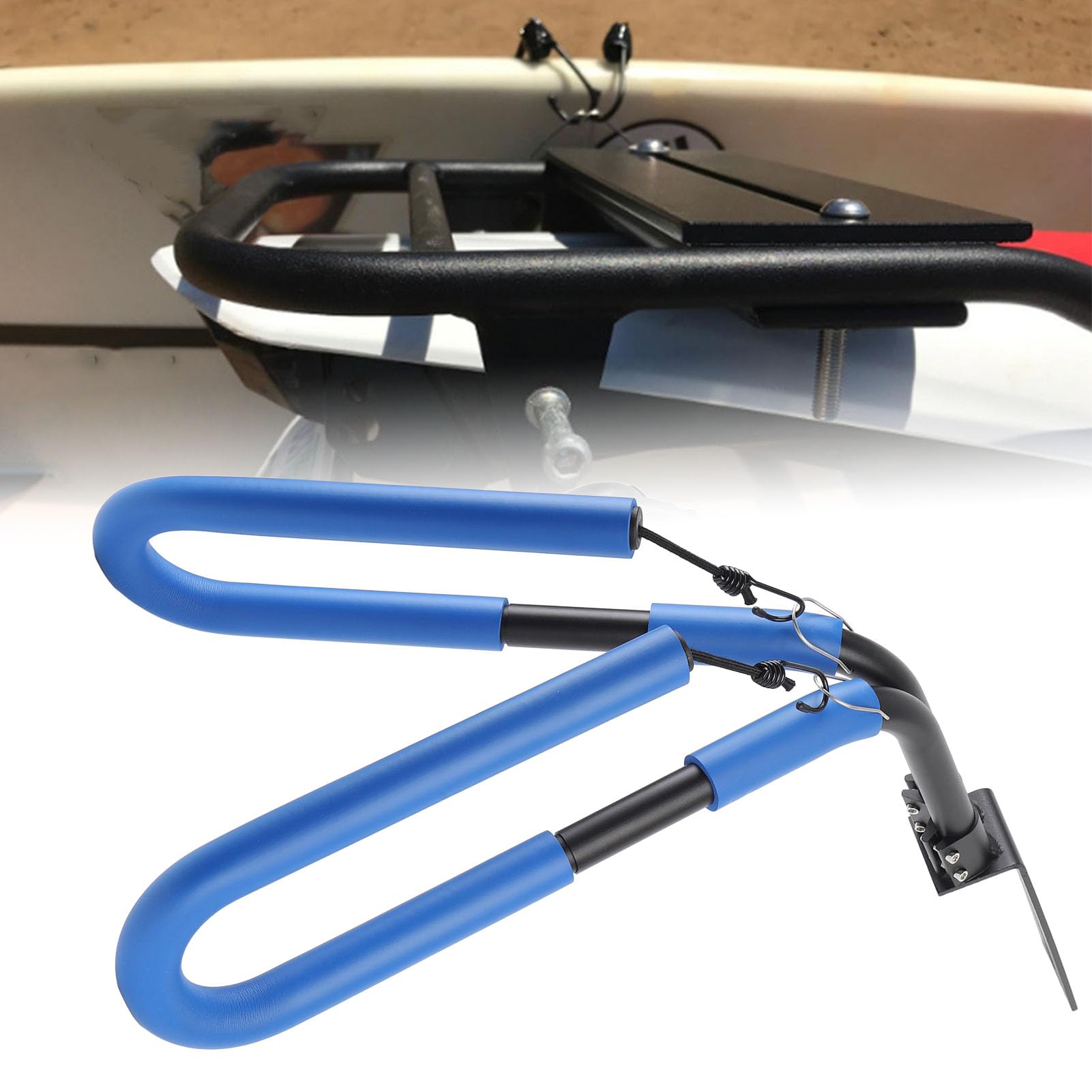 Acouto Portador de Tabla de Surf para Motocicleta, Aleación de Aluminio, Soporte Antideslizante