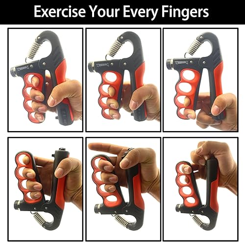 Miniatura 4 de Grip Strength Trainer, 5-100KG (11-220 LB) Adjustable Resistance Forearm Hand Gripper Strengthener with Counter, Hand Wrist Exercise Workout