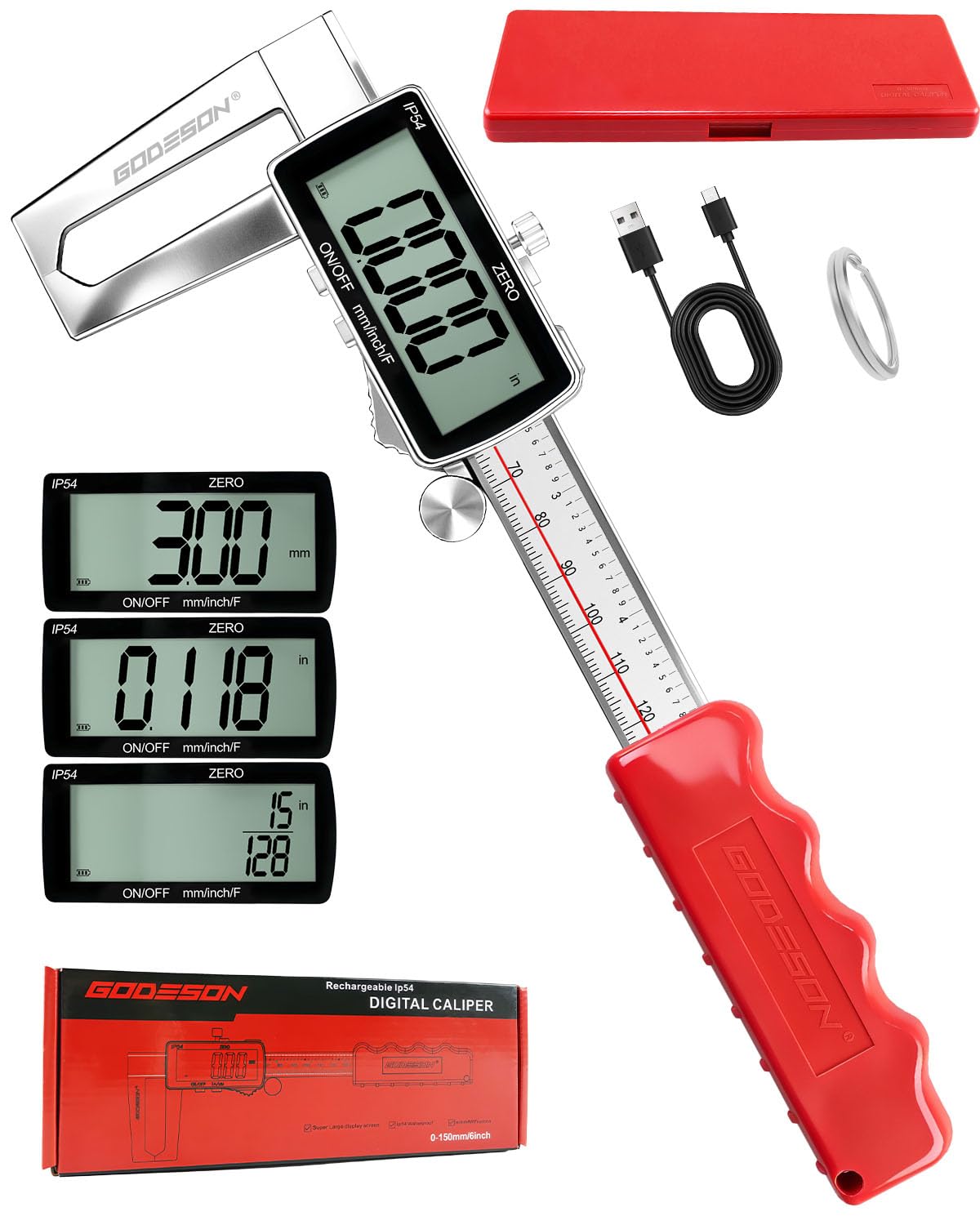 GODESON Brake Rotor Caliper - Digital Measuring Tool -11 GODESON Brake Rotor Caliper - Digital Measuring Tool -11