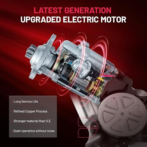 Vista 120 de BDFHYK 741-645 Elevalunas eléctrico con motor para automóvil delantero derecho del pasajero para Chevy Silverado, Tahoe, Suburban, Avalanche