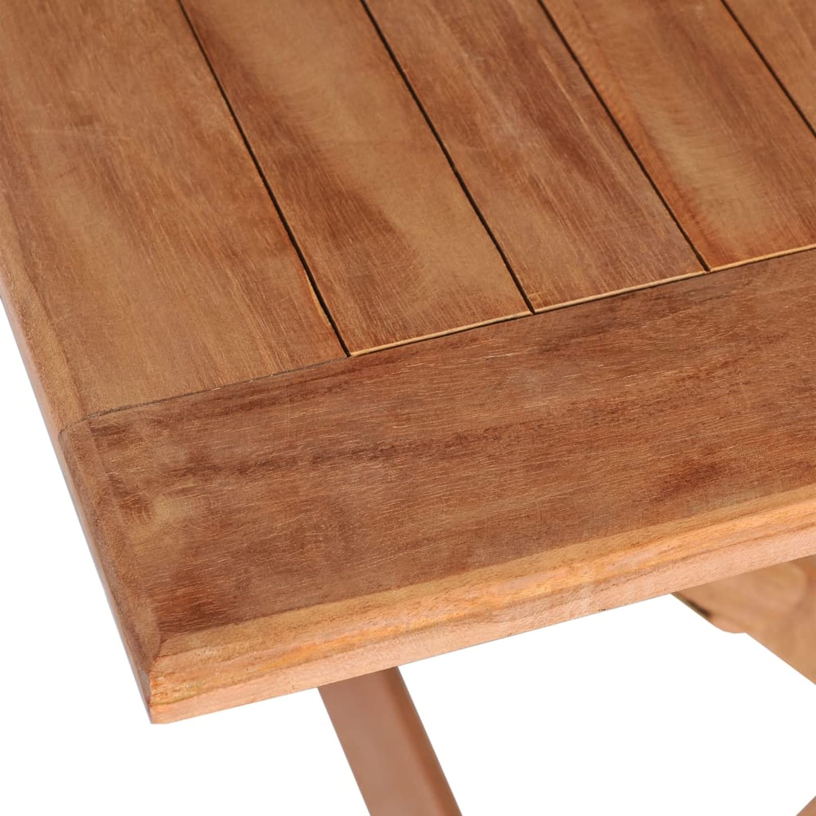 GuyAna mesa Plegable de jardín Madera Maciza de Teca 120x70x75 cm Terraza y Jardín Mesa Extensible Exterior
