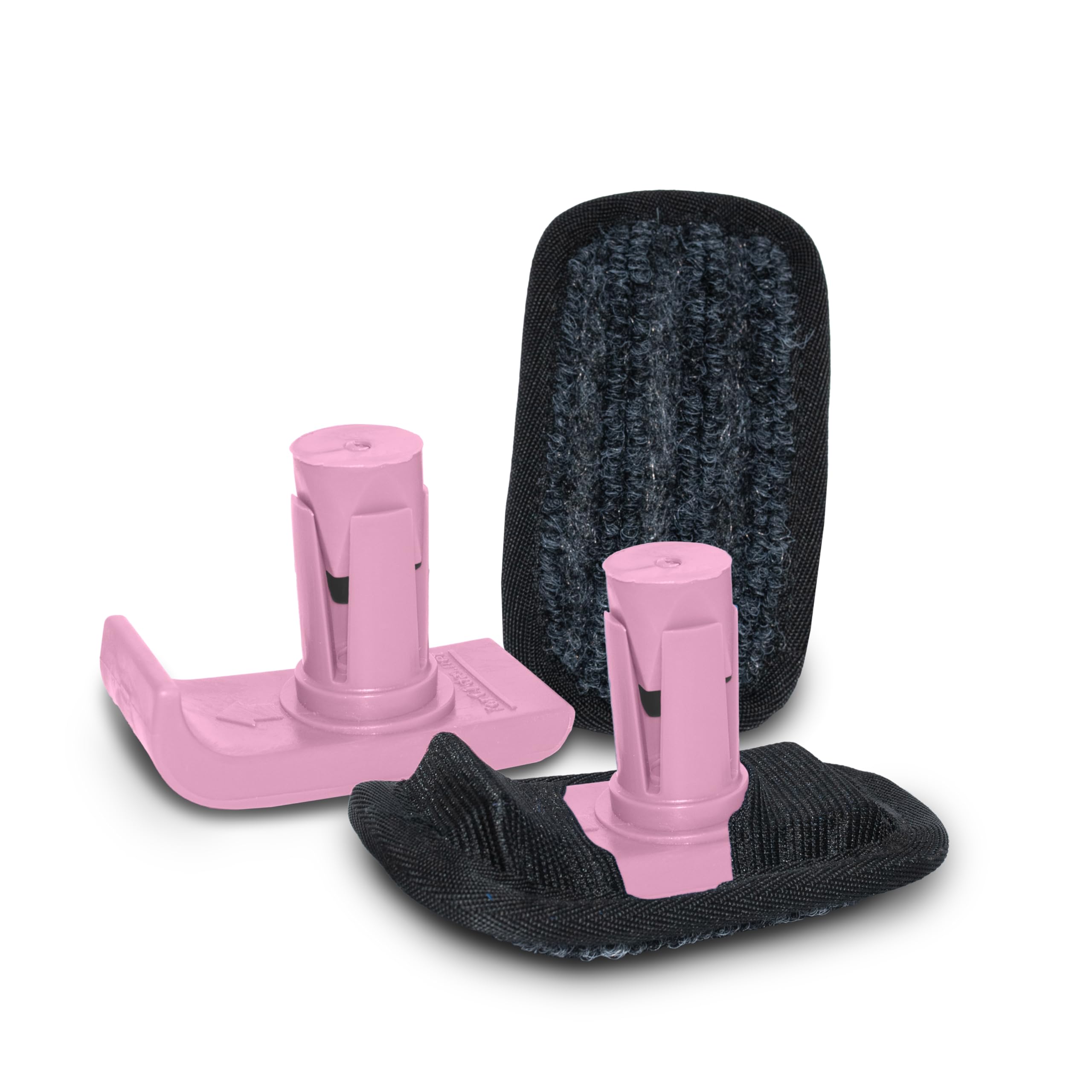 Bundle: Top Glides Flexfit Universal Ski Glides with GlidePads (Pink)