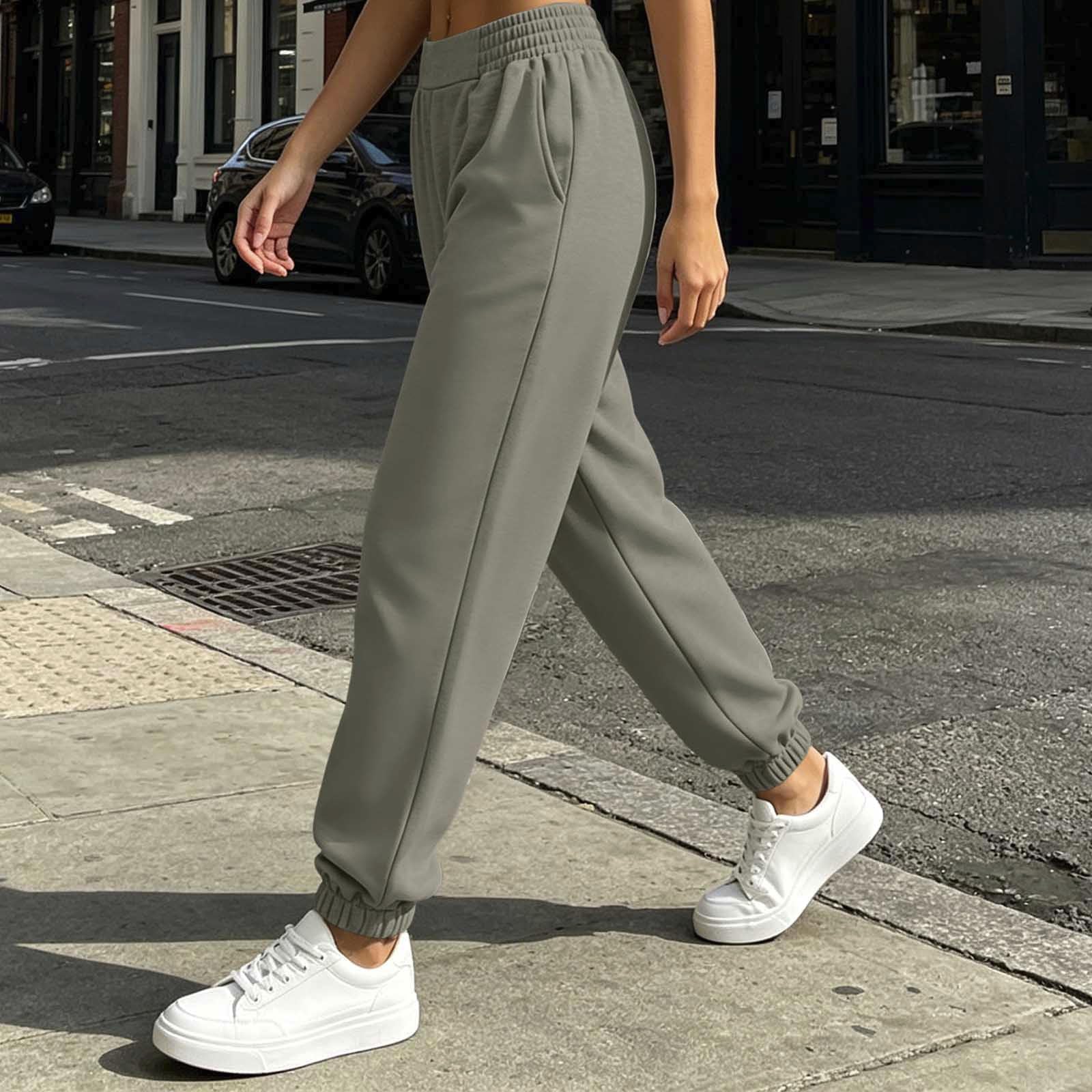 Hose Weite Stoffhose Wide Leg Leggings Damen Sporthose Hohe Taille Dehnbar Lounge Baggy Weitbeinige Hose Weite Lose Jogginghose Mit Taschen Elegante Traininghose Hosen