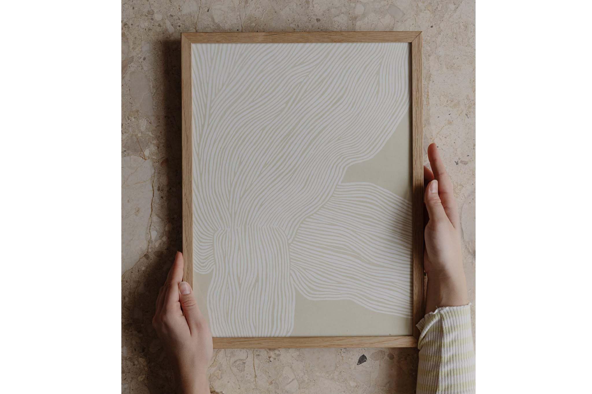 ポスタークラブ レベッカヘイン No.9 フレーム付き Rebecca_Hein_The_Line_No_07_Fr