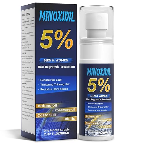 5% de minoxidil para hombres y mujeres, suero de biotina para el crecimiento del cabello con batana y romero para tratamientos de crecimiento de