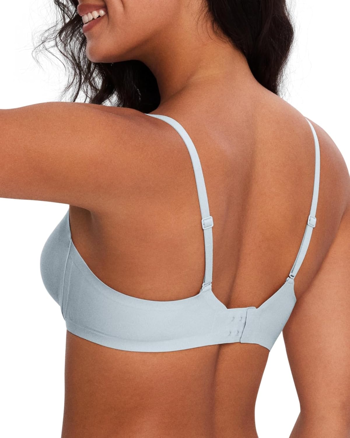 Ubras V Neck Mesh Supportive Bra, Seamless Push up Bra no Underwire, Comfortable Bralette for Women - Image 3