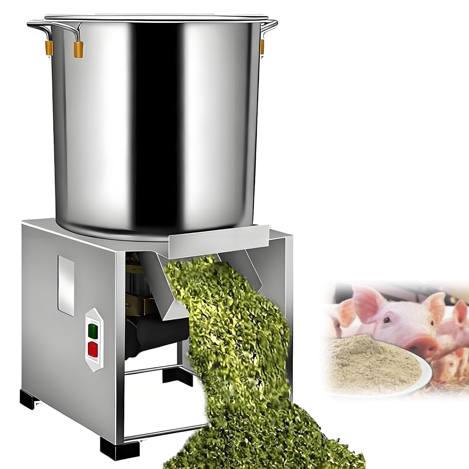 GZGHRZQS Small Household Poultry Feed Processor | Commercial Vegetable Chopper | Stainless Steel Shredder Cutter | Small Household Feed Processor For Farms | for Poultry and Animal Feed Preparation