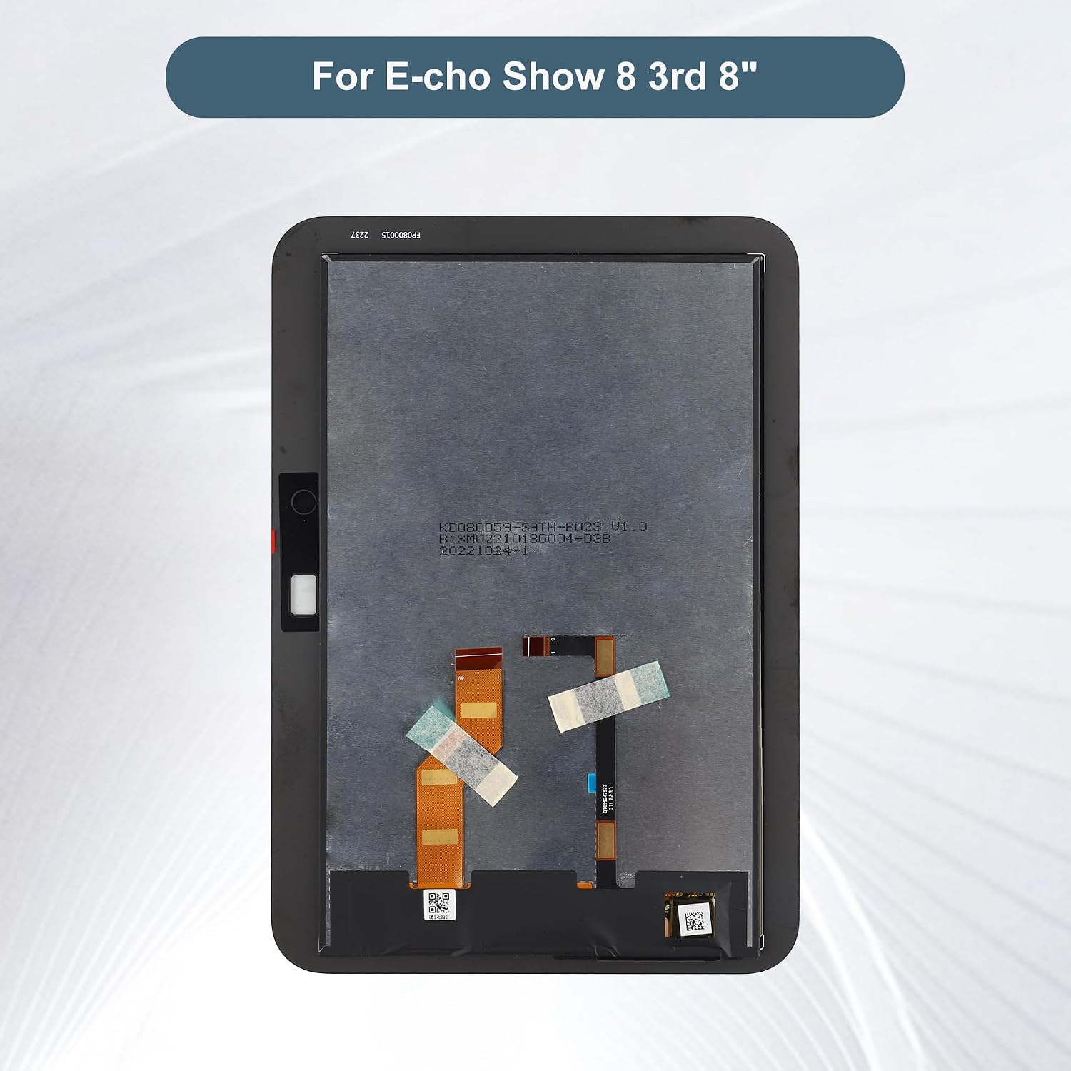Replacement LCD Display Touch Screen Digitizer Assembly Compatible with Echo Show 8 3rd 8" with Tools（Black）