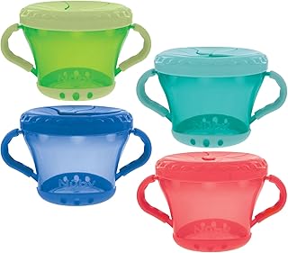Nuby 2-Pack Snack Keepers, Colors May Vary