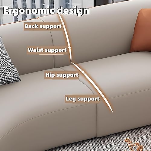 Miniatura 6 de Juego de sofá para sala de estar, lujosos sofás para sala de estar, elegante sofá seccional, sofá moderno con mesa auxiliar, adecuado para oficina,