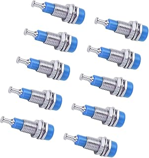 Tomada Banana Jack de 2 mm, Poste de Encadernação de Montagem em Painel 10 pçs/lote para Equipamentos Eletrônicos azul