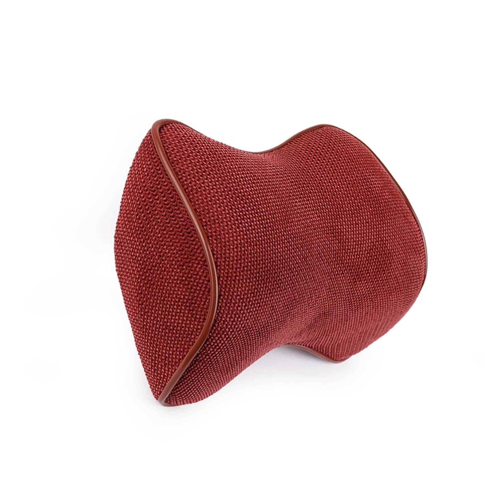 Cuscino per Il Collo dell'auto in Cotone e Lino Cuscino per poggiatesta in Schiuma di Memoria Cuscino per Il Collo dell'auto Regolabile Cuscino per Auto Traspirante Supporto per la Testa (Color : Bl