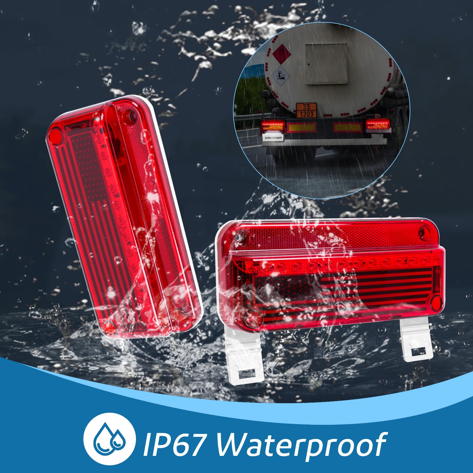 Tail Light Rv Protection Snapklik.com : EXERAUO RV LED Tail Lights, 77 LED Camper Tail Lights