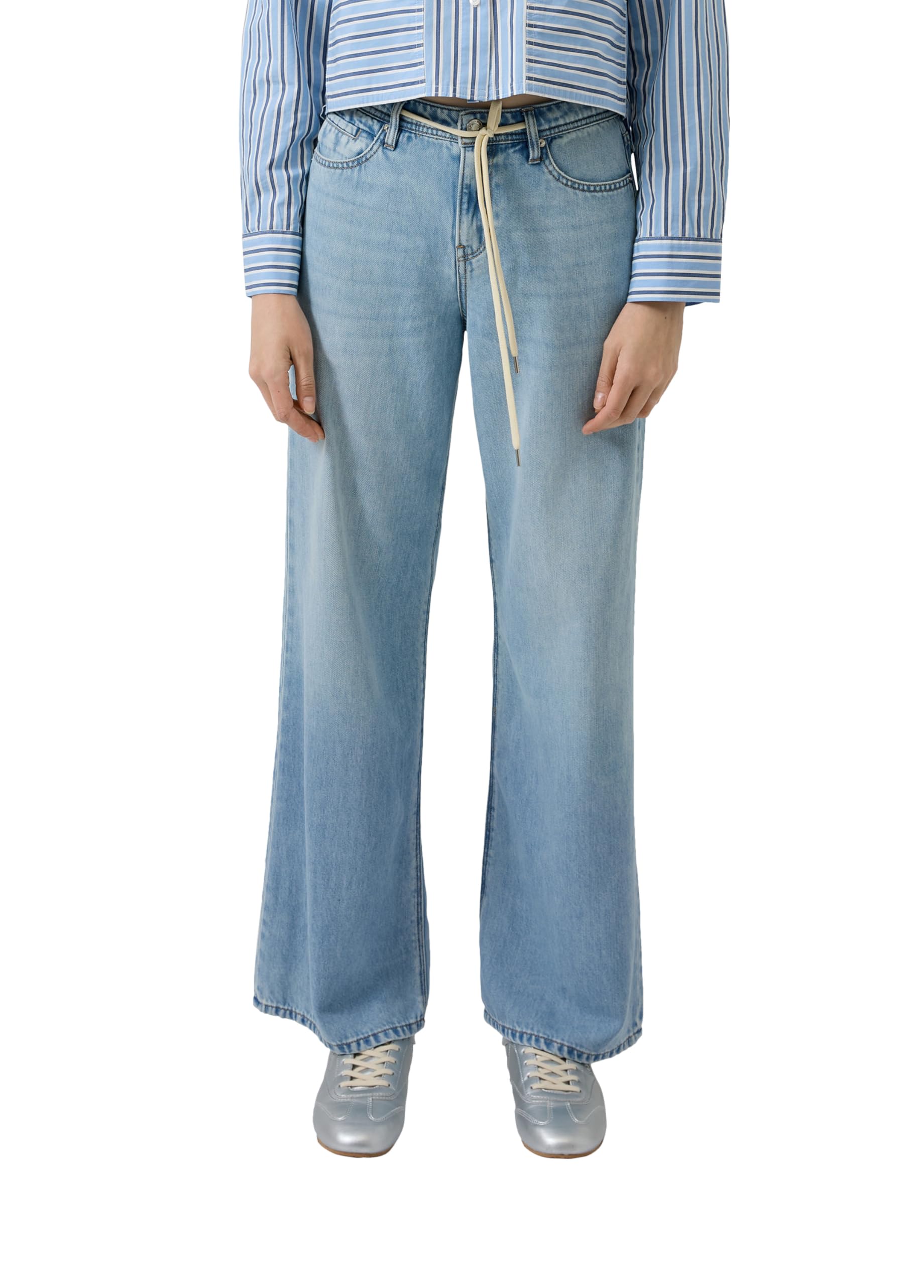s.Oliver Jeans Suri/Regular Fit/Mid Rise/Wide Leg/mit Bindedetail