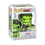 Pop & Enamel Pin: The Avengers: Earth's Mightiest Heroes - 60th Anniversary, Hulk with Enamel Pin - Marvel Comics - Amazon Exclusive - Collectable Vinyl Figure - Gift Idea - Superheroes Fans