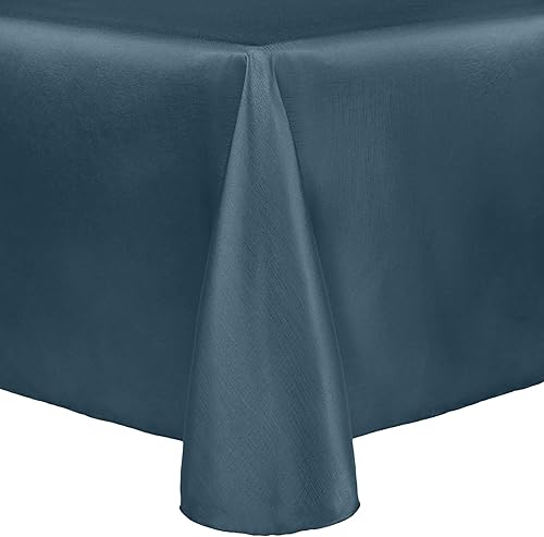 Vista 52 de Ultimate Textile Majestic - Mantel ovalado reversible Shantung Satin (72 x 120 pulgadas), color rojo cereza Cherry Red