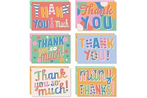 S&O Fun, Thank You Cards with Envelopes: 24 Blank Greeting Cards with...