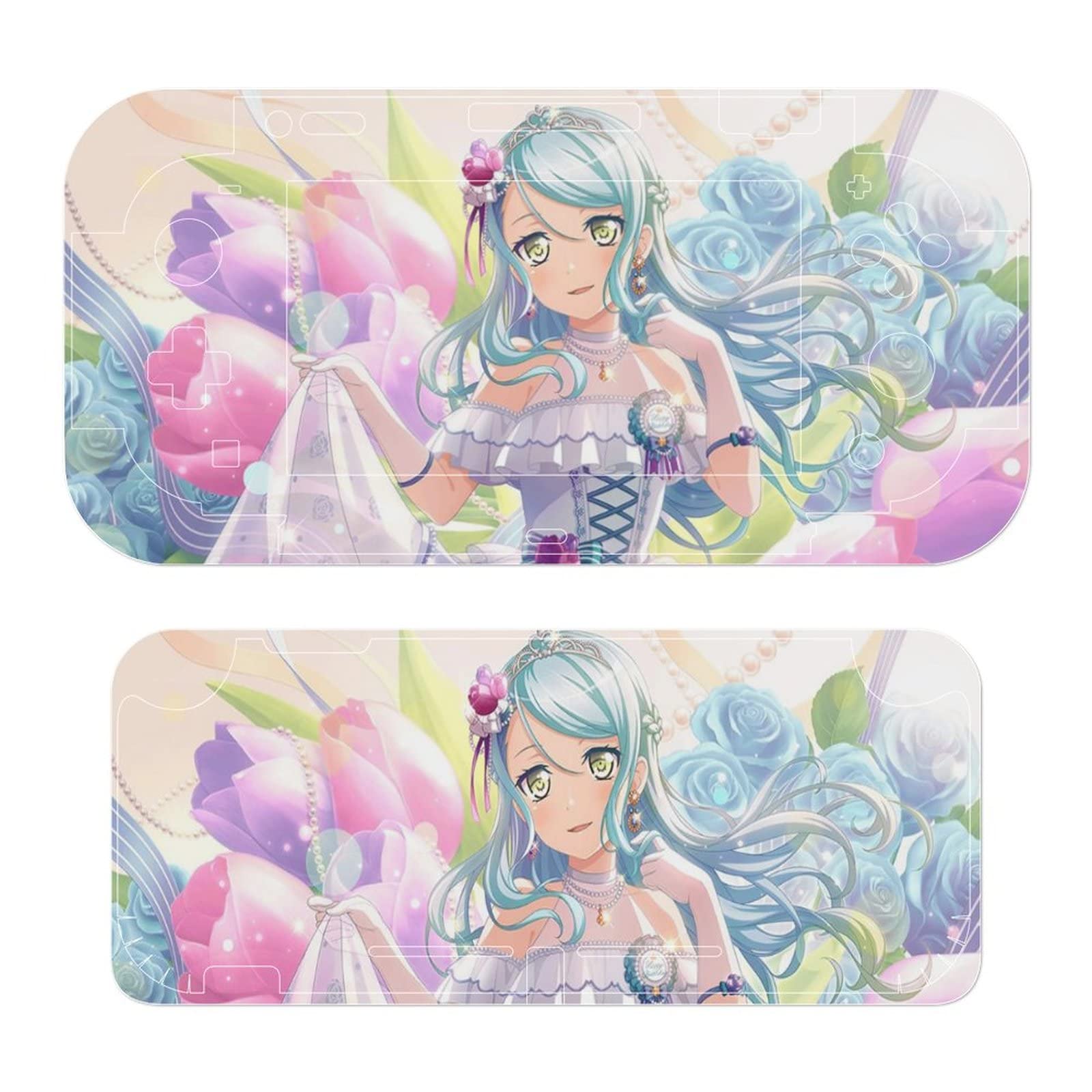 氷川 紗夜 Switch専用 ステッカー Switch/Switch Lite ゲーム機 スキンシール アニメ シール スキン スイッチ用 薄型 シンプル 側面対応 繰り返し貼り付け可能 傷避け 防指紋 快適な手触り 面白い アクセサリ