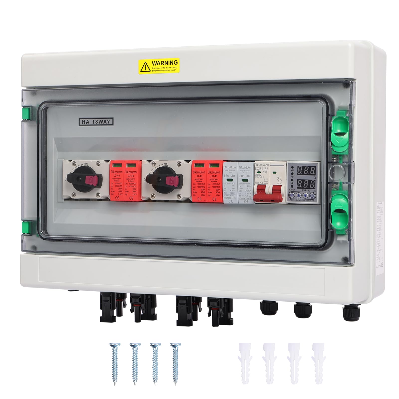 Protezione contro le sovratensioni per impianti fotovoltaici - Scatola di giunzione solare DC 1000V/AC 230V, interruttore di sezionamento Dc500V/Ac230V Distribution Box