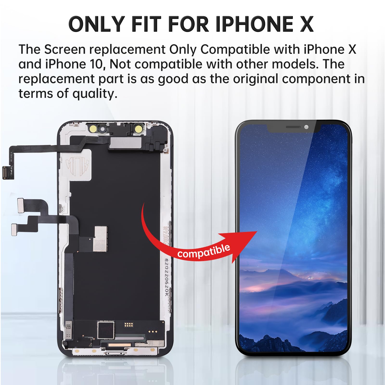 iPhone - kico Wholesale iPhone Xs / X (Ten) Pro Silicone Hard Case (Sky Blue)